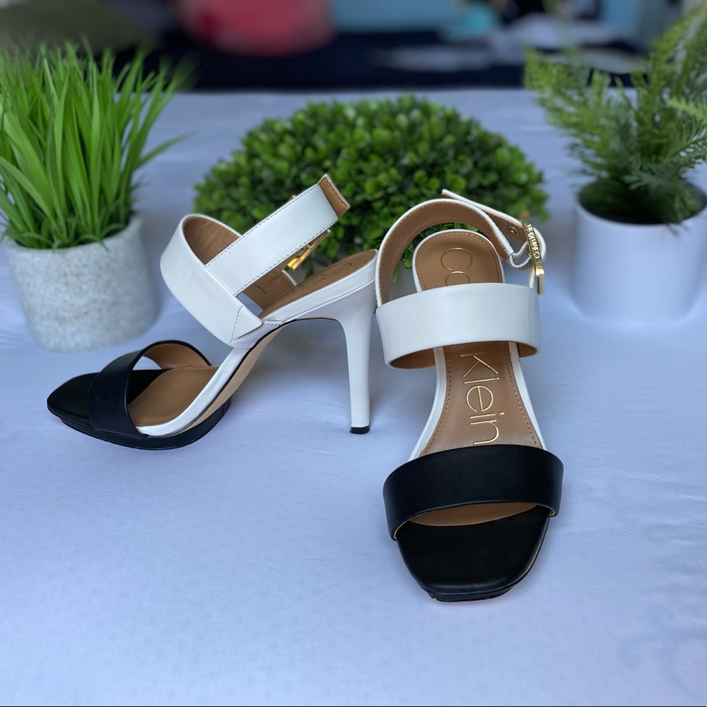 Calvin Klein Women's Heels Black & White Size 6